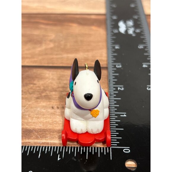 1996 HALLMARK KEEPSAKE ORNAMENT QX5699 GRANDSON PUPPY ON SLED - Picture 5 of 9